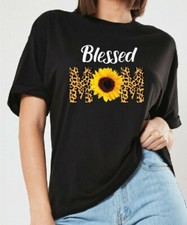 Blessed Mom Sunflower Shirt, Spring Shirt, Summer Shirt, Women s Shirt, Gift tee