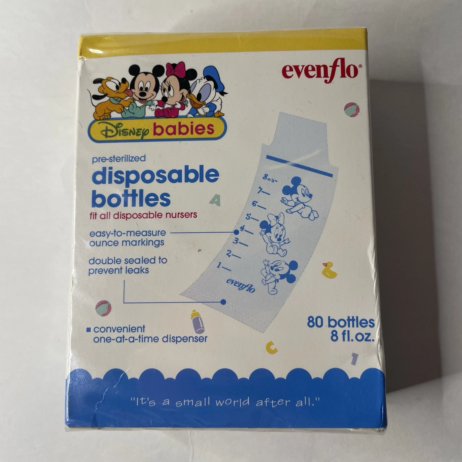1996 Disney Evenflo Disney Babies Disposable Feeding Bottles 80 Count New 8 fl
Opens in a new window