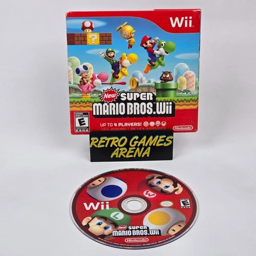 New Super Mario Bros Wii (Nintendo Wii) Cardboard Sleeve & Disc