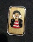 1 Oz Silver Art Bar Sad Clown Black Red White Gold ULTRA RARE SUPER CLEAN