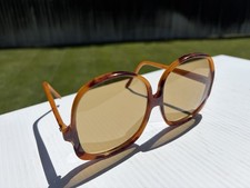 vtg Oversized Sunglasses Tortoise Shell Lucite - Japan 461 Retro Mod