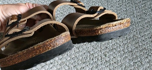 Birkenstock Sydney Arizona Double Strap Sandal Shoes Metallic Copper Women's 37 - Picture 7 of 7