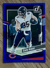 2023 Donruss #49 Cole Kmet Press Proof Blue Chicago Bears