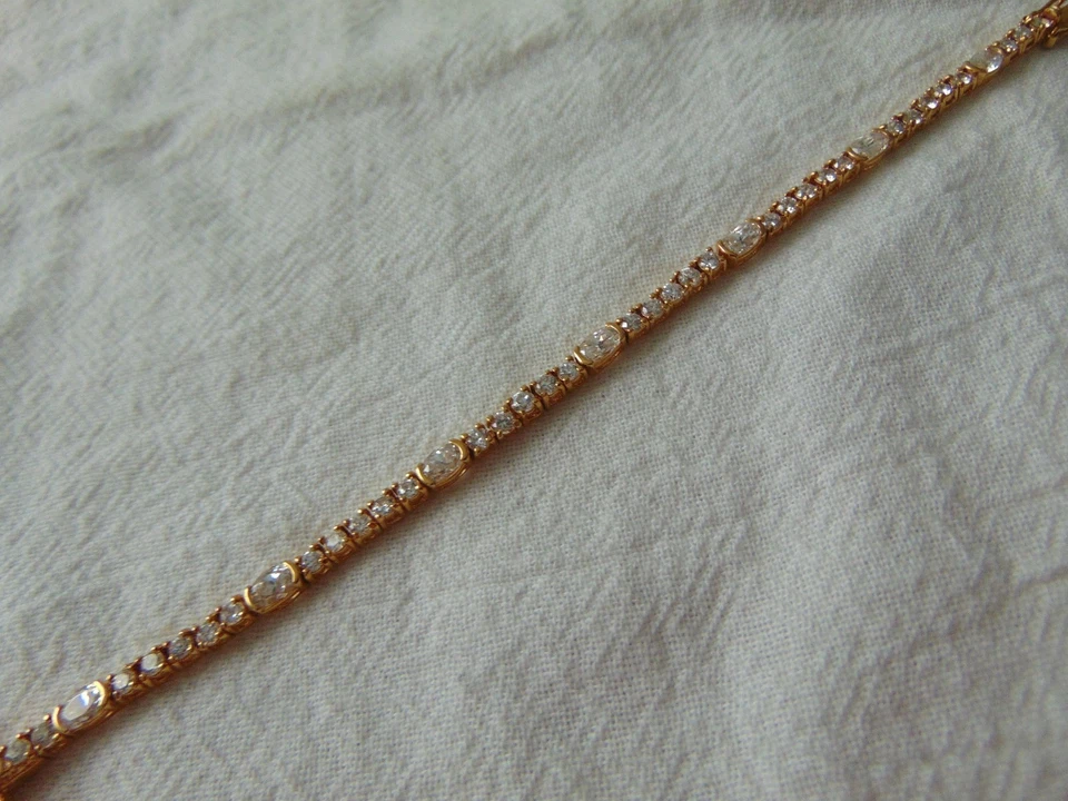 прозрачные кристаллы открытый назад браслет блестящий - Изображение 4 из 4