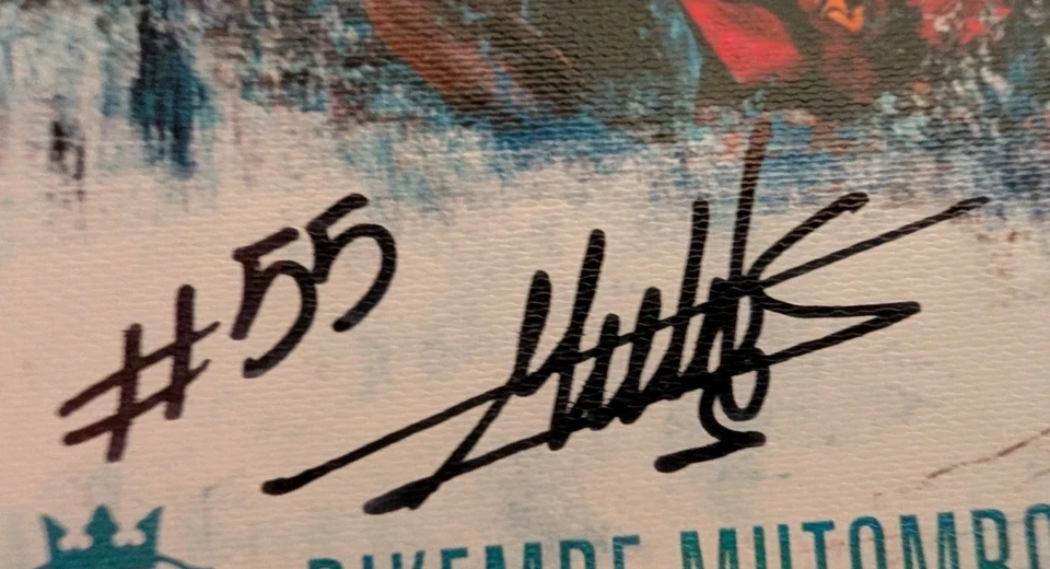 2014-15 Panini Court Kings CK-DM Dikembe mutombo Auto /25 On Card - Image 2 of 4