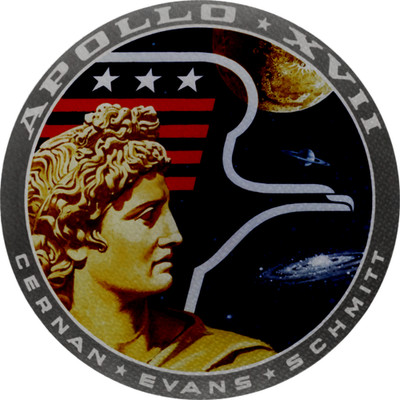 Aufnäher NASA Apollo 17 Mission Seal Aufbügler 7 cm