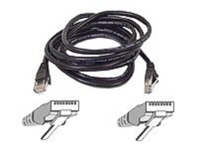 Belkin 6ft Cat5e Black Patch Cord Snagless