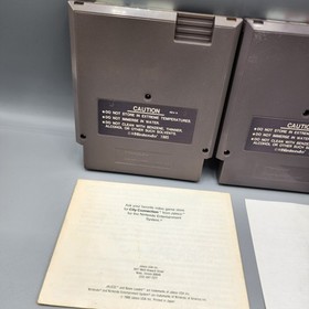 NES Lot: Bases Loaded + Bases Loaded 2 Second Season (Nintendo) w/ Manual Tested