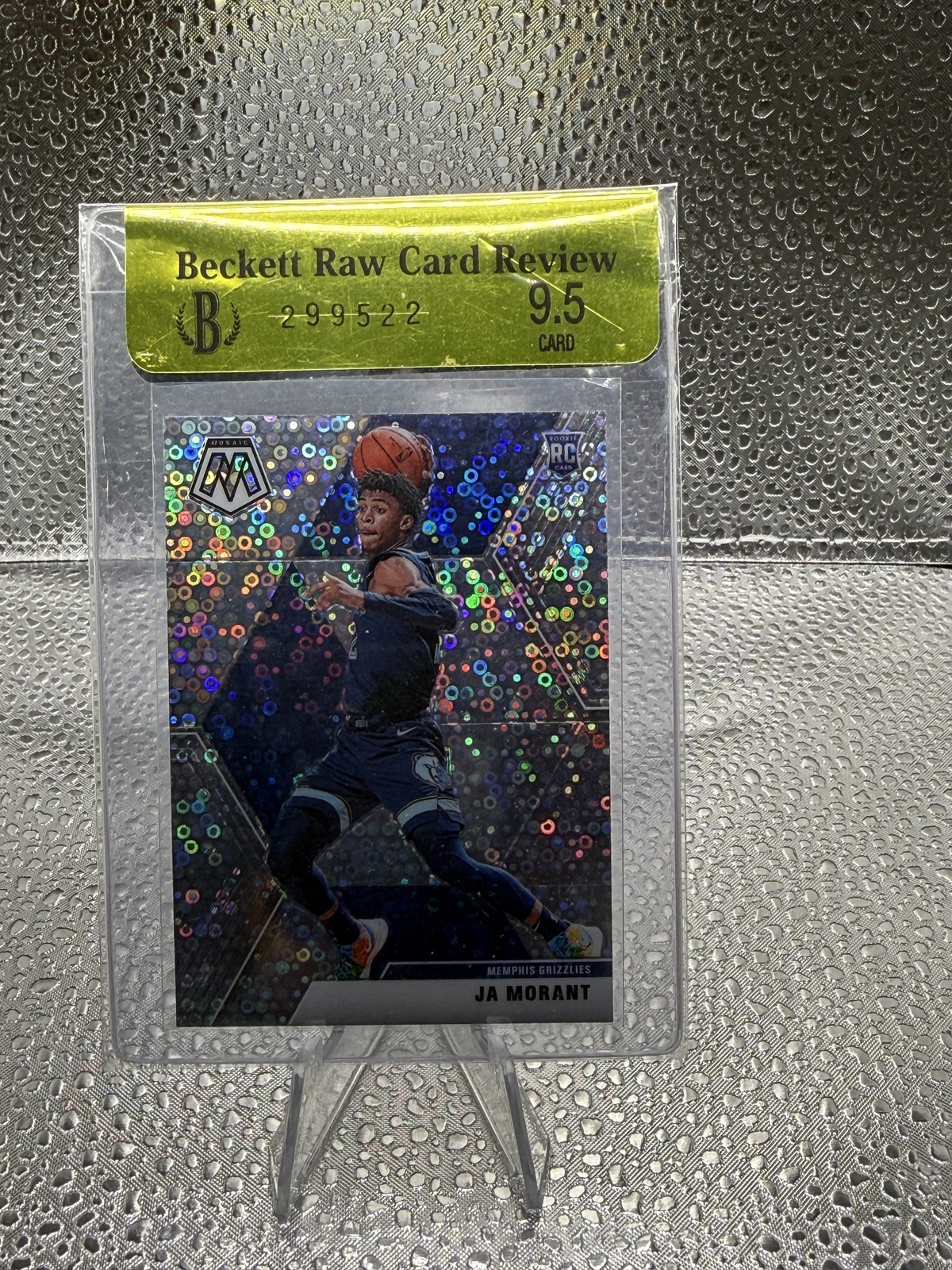 Ja Morant 2019 Panini Mosaic #219 Variation Fast Break Silver RC BGS 9.5