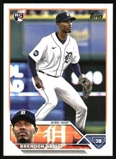 2023 Topps #494 Brendon Davis RC Detroit Tigers