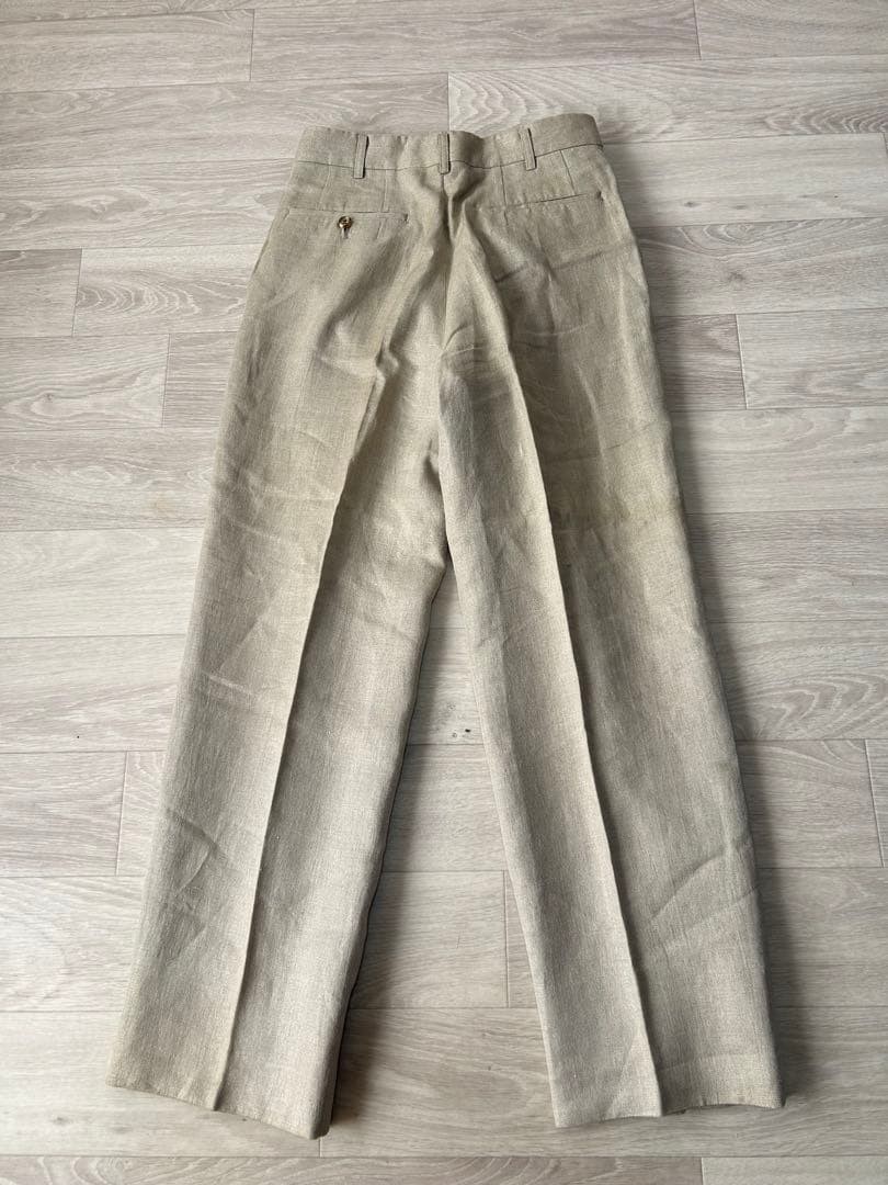 Comme Des Garcons Homme Deux Tuck Pants Linen Pants Men's Made in