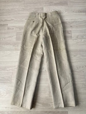 【archive】80s garcons homme linen slacks Comme Des Garcons Homme Deux Tuck Pants Linen Pants Men's Made in
