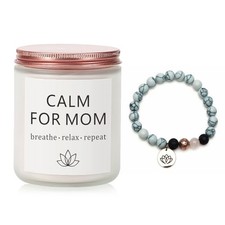 Birthday Gifts for Mom from Daughter or Son, Lavender Bracelet Set   Calm
