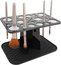 Makeup Brush Drying Rack with Mat   Detachable Acrylic Air Tree Tower Holder