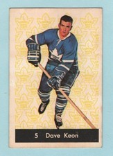 1961-62 Parkhurst #5 Dave Keon RC HOF - Toronto Maple  Leafs EX+