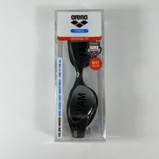 Arena The One Mirror Swimming Goggles Men  Women Universal Fit Silver - Black