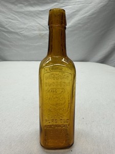 Antique "Heather Blossom" Sample Sized Whiskey Bottle - Providence, Rhode Island