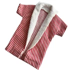 Vintage Ken Barbie Beach Jacket Red White Stripes Terry Trim Collar 1960s 750