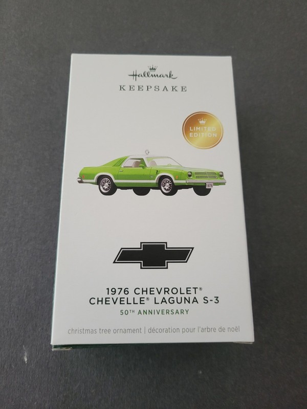 New Sealed Hallmark Keepsake Premiere Ornament 1976 Chevelle Laguna  S-3 2026