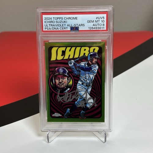 2024 Topps Chrome - Ultraviolet All-Stars Ichiro Suzuki #UV-5 PSA 10 - Autograph