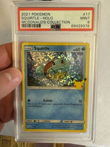 2021 Pokemon - McDonald’s 25th Collection Kanto Starters Holo Set - PSA 9 MINT! - Picture 5 of 6