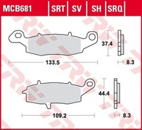 Kawasaki VN 800 Drifter BremsbelÄGe Hinten (99-05)