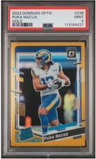 2023 Donruss Optic Rated Rookie Gold Puka Nacua /10 PSA 9 Rookie RC #238