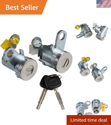 2-Pc Door Lock Cylinder Set for Tacoma 1995-2004 - Key Included for Easy Access