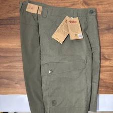 Fjällräven Abisko Hybrid Trail Shorts - Laurel Green | Men’s Size 30”