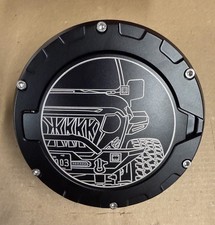 Aluminum Gas Cap Cover Fuel Filler Door For 2018-2026 Jeep Wrangler Jl Jlu 24