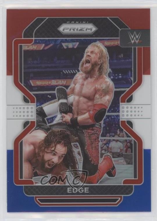 2022 Panini Prizm WWE Red White & Blue Prizm Edge #164 fm0