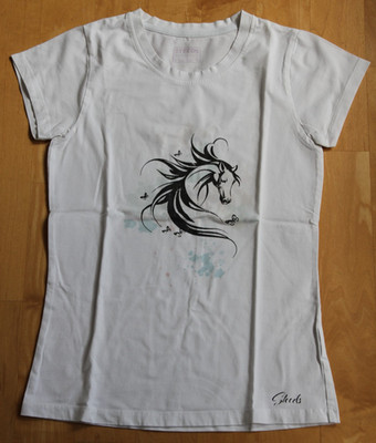   STEEDS   T-Shirt weiß, Farbwechsel in der Sonne   Pferd Mädchen Gr. 152   