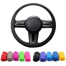 Cool Non-Slip Silicone Steering Wheel Protector, Steering Wheel Black