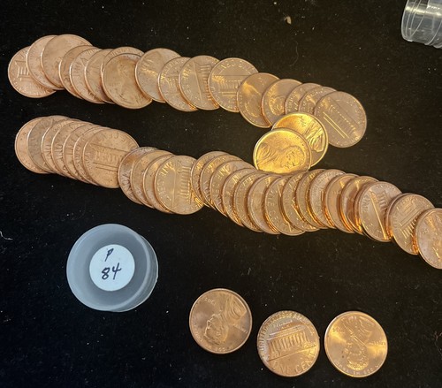 1984-P Lincoln Cent Penny Gem Stempelglanz Rolle Stempelglanz - Bild 1 von 3