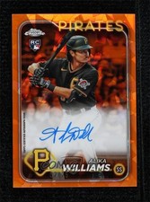 2024 Topps Chrome Sapphire Edition Orange 2/25 Alika Williams #CSA-AWI Auto 10h9