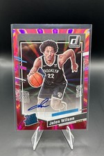  23-24 Panini Donruss Rated Rookie Jalen Wilson #263 Holo Pink Laser Signatures