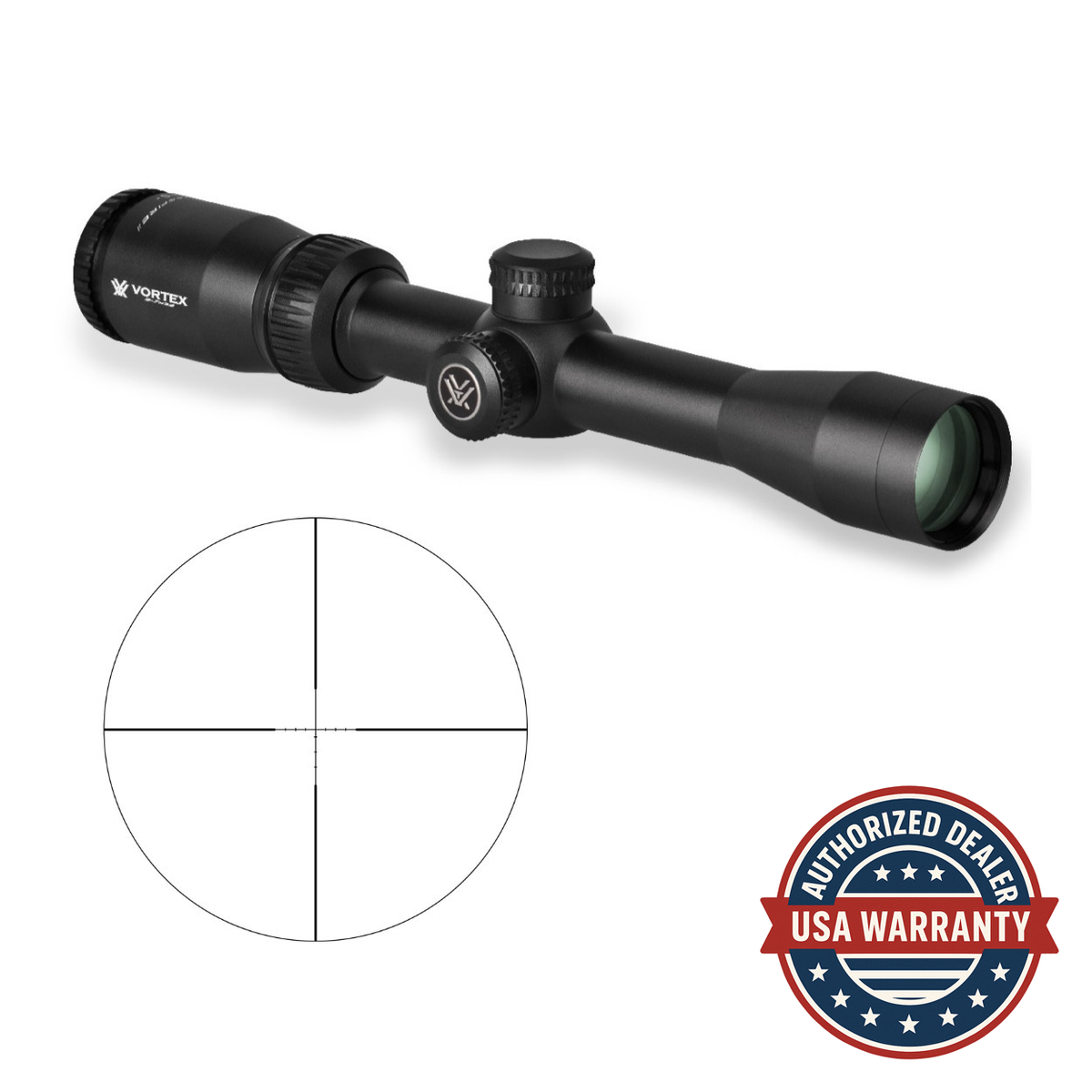 Vortex Crossfire II 2-7x32 Riflescope Dead-Hold BDC MOA Reticle