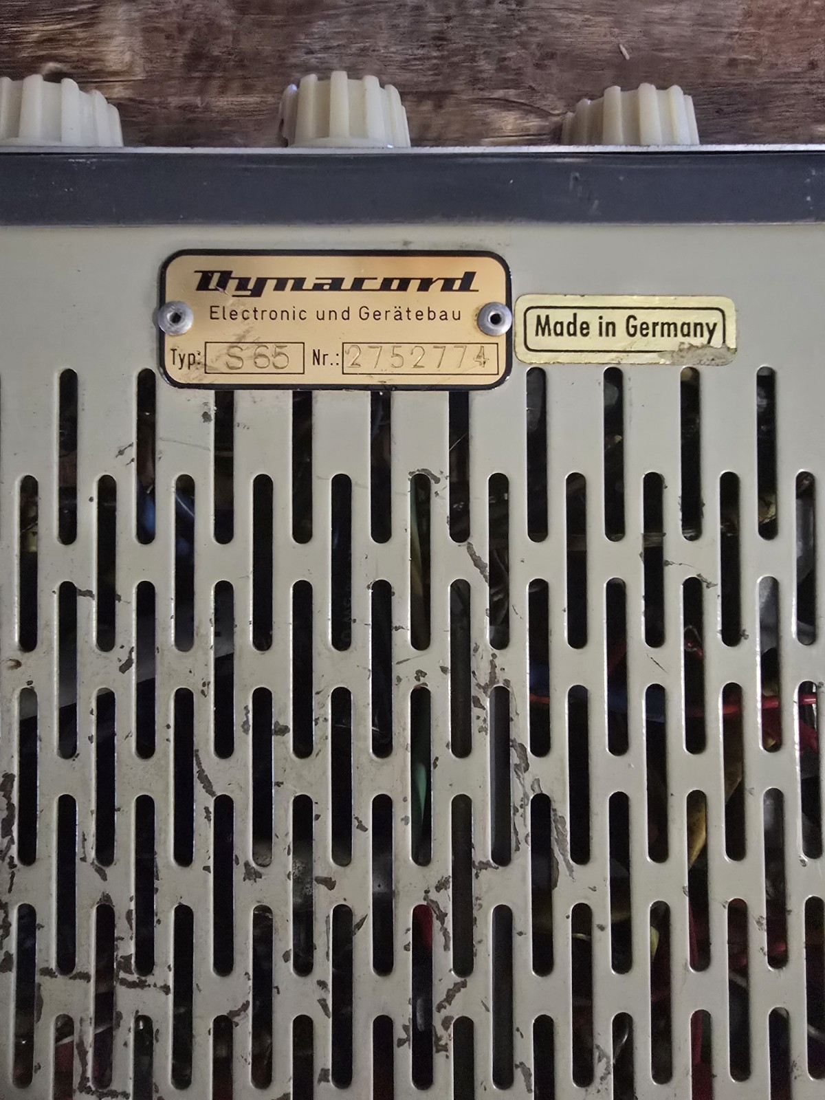 Working Dynacord Echocord S65 Tube Driven Tape Delay *tubes Shown For Test!*