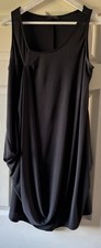 Next Signature Black Sleeveless Y2K Style Midi Dress Size 16