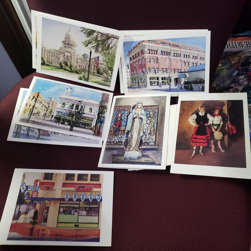 Boise Idaho Note Cards Giornale Spazzatura Scrapbooking Artigianato Basco Urresti Bambini+ - Foto 2 di 9