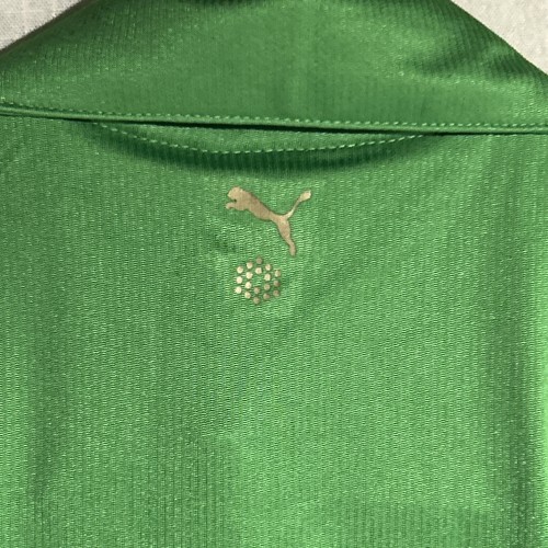 Puma women’s medium green polyester Sleeveless Polo buttons new with tag Shiny - Picture 3 of 15