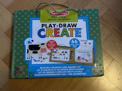 Melissa and Doug Play Draw Create Bauernhof farm Magnete Malen