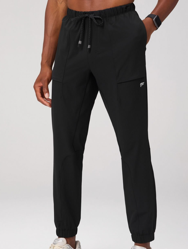 Fabletics Men's The One Joggers Comfort Stretch Training Pants Black Size M NWT