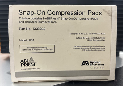 Applied Biosystems - ABI Prism Snap-On Compression Pads + Multi-Removal Tool 9pk