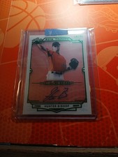 2019 Leaf Trinity HUNTER BISHOP Clear Acetate Red Foil Auto RC /15 Giants