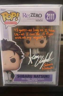 Funko Pop! Animation Re:Zero Subaru Natsuki Figure Signed by Sean
