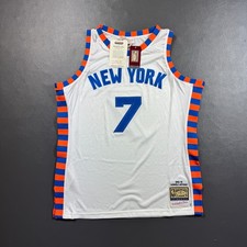 100% Authentic Carmelo Anthony Mitchell Ness 15 16 NY Knicks Jersey Size 48 XL