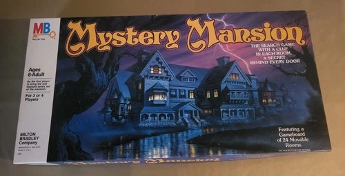 Milton Bradley MYSTERY MANSION Board Game, Vintage 1984, complete.