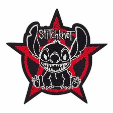 Aufnäher als Aufbügler Stitchknot heavy metal patches lustige 666 goth emo black