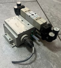Numatics Manifold Block 239-1229 base with 2 051BB5005000061 Valves Solenoid